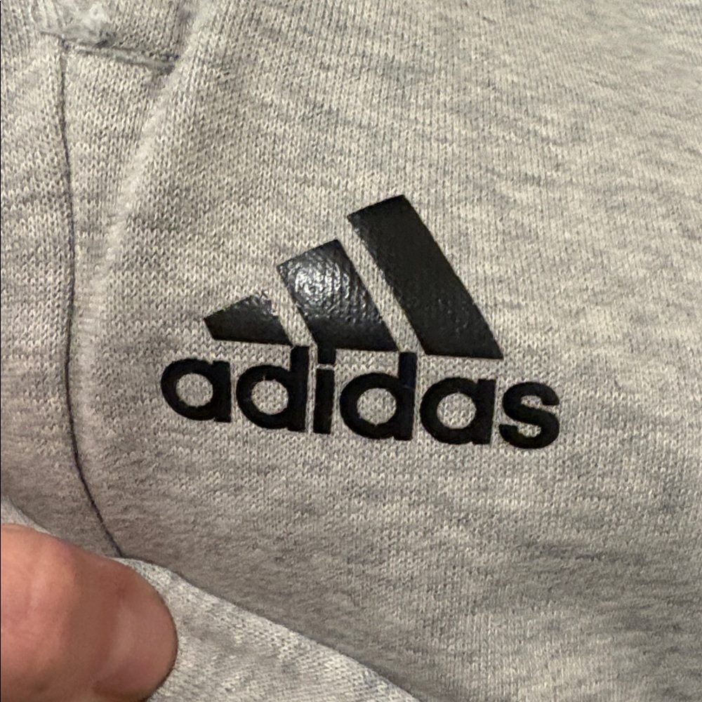 Adidas Kids Light Gray Joggers - Picture 2 of 6